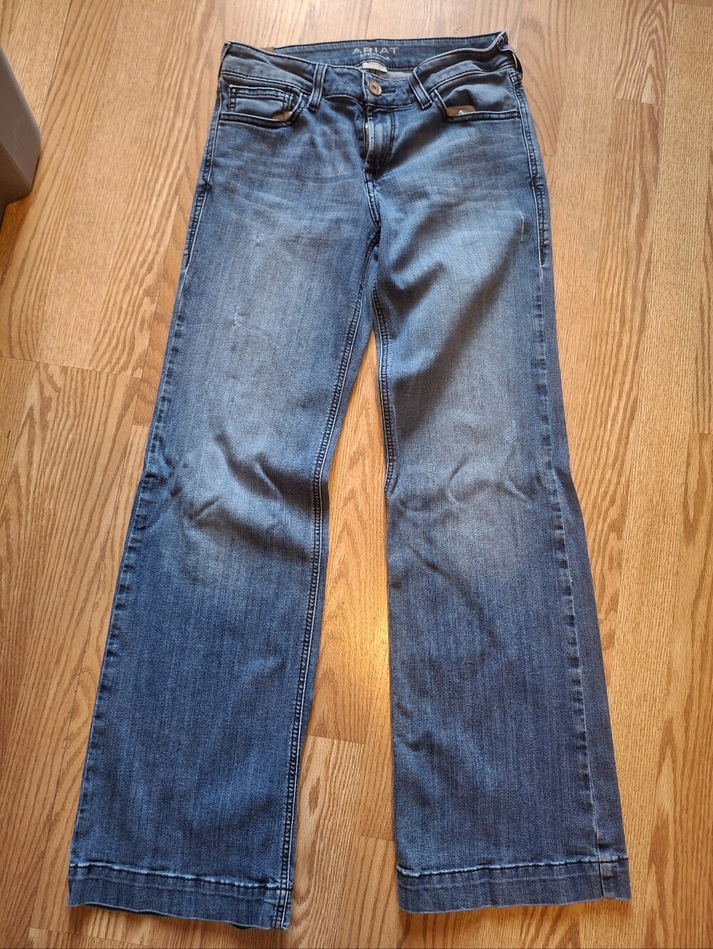 Ariat Women's Denim Trouser Jeans - Low Rise - Picture 6 of 8